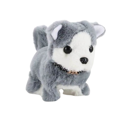 Peluche Musicale Chien Gris